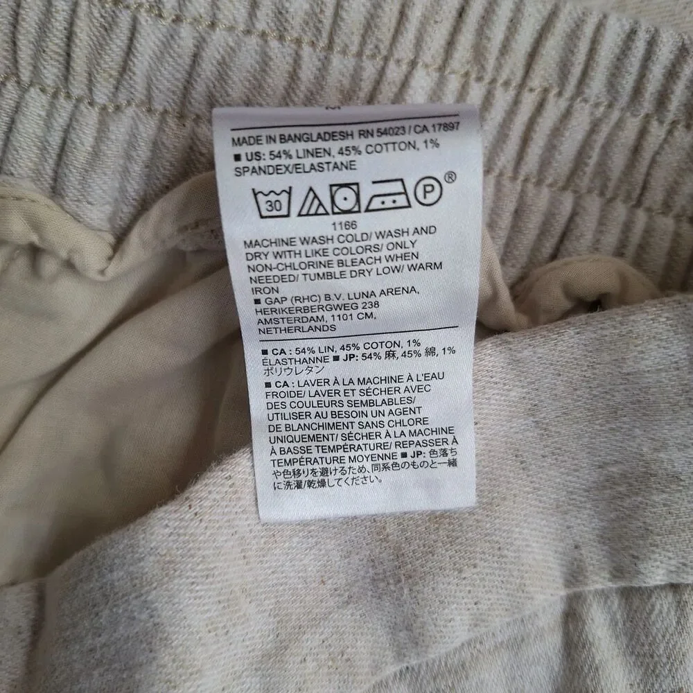 M Wide Leg Banana Republic Preppy Office Boho Chic Academia Travel Lounge Gaucho